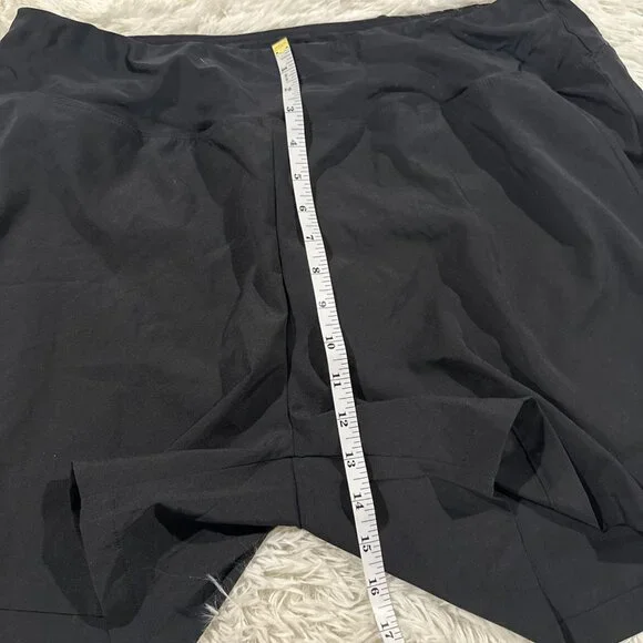 Baleaf womens black NWT lined biking shorts 18W UPF 50+ pull on - Picture 9 of 12